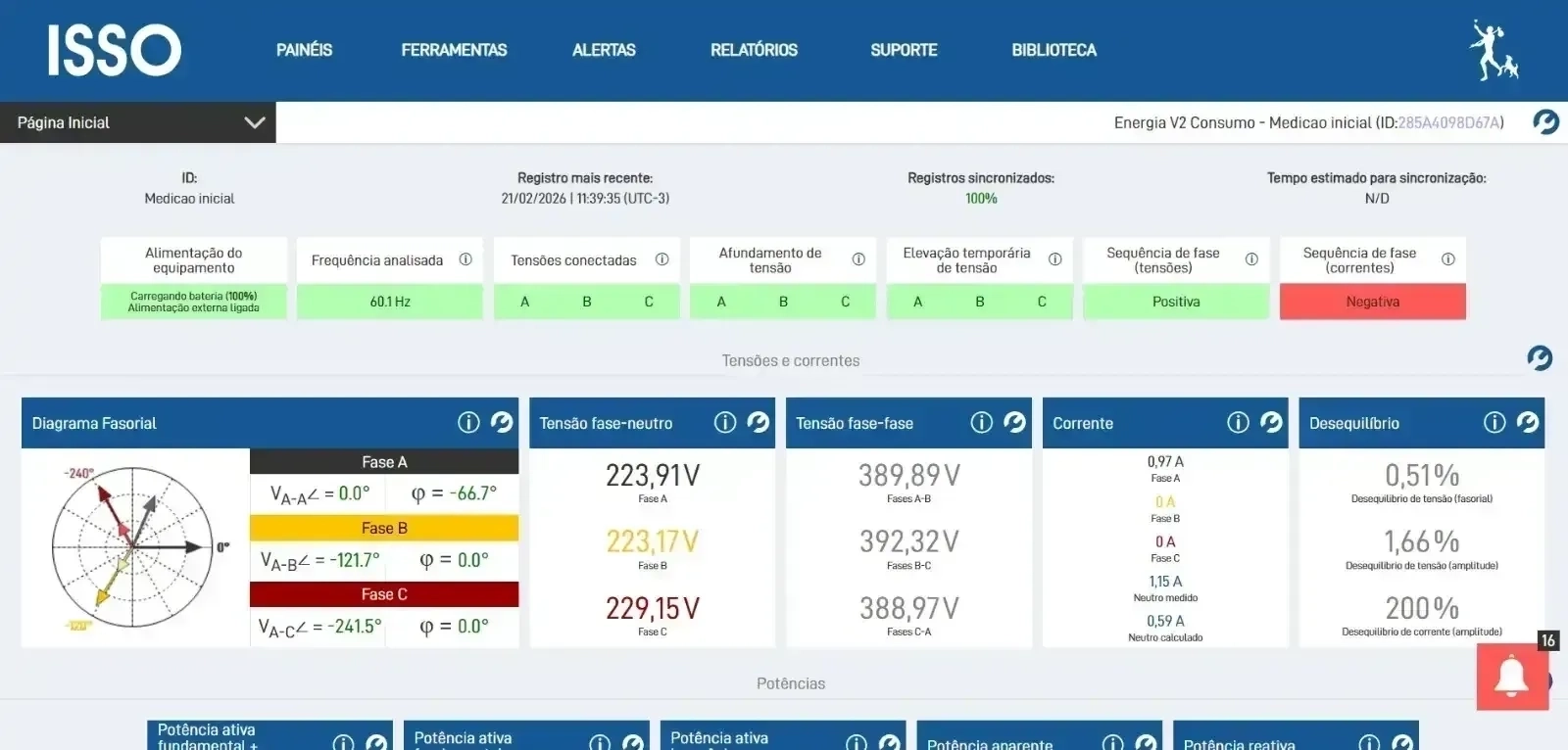 ANALISADOR DE ENERGIA ISSO - BLUE BOX D1000A - 7
